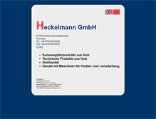 Tablet Screenshot of heckelmann-gmbh.com